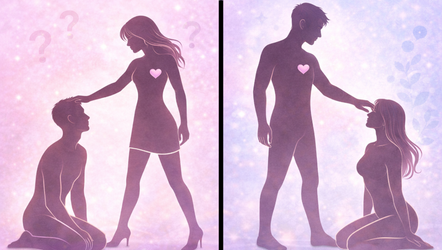 Symboliczna ilustracja dominacji w relacji – dynamika kontroli i zaufania