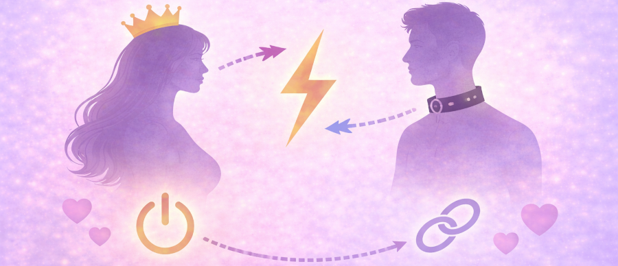 Symboliczna ilustracja relacji power exchange w dynamice dominacji i uległości